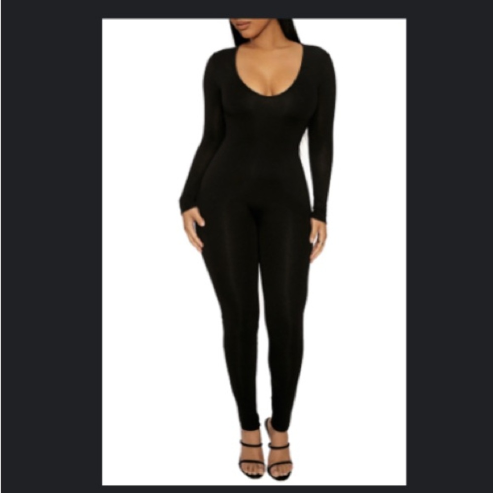 Black Long Sleeve Jumpsuit